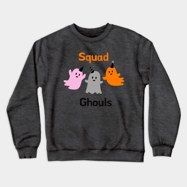 Squad Ghouls Halloween Crewneck Sweatshirt by artzeecrafts